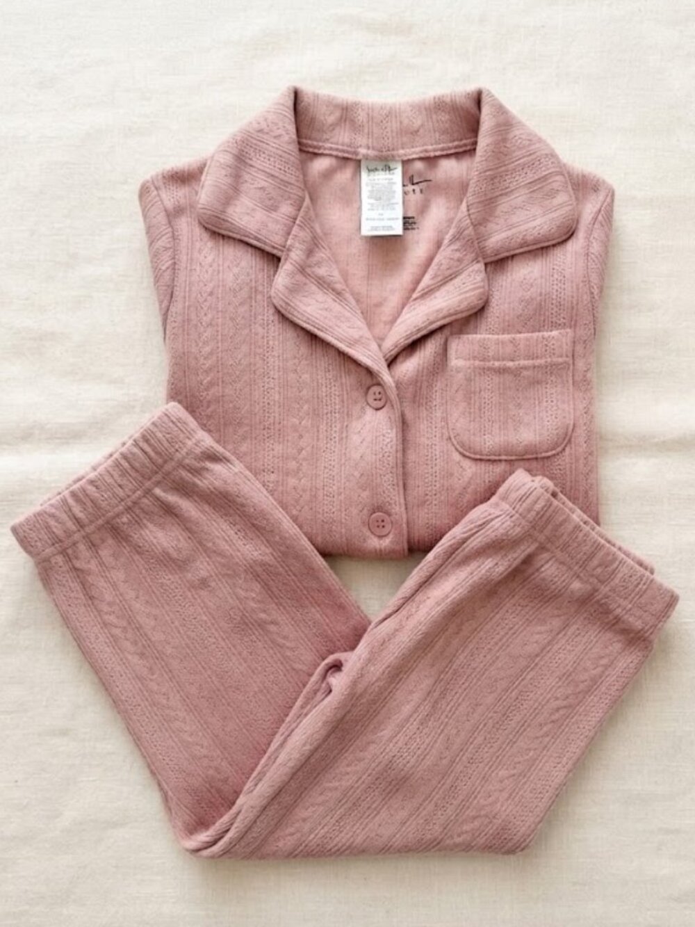 Nicole Miller Pink Toddler Pajama Lounge Set 2T Cozy